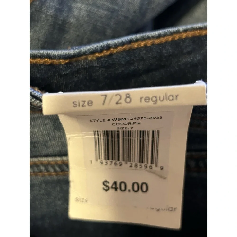 Wallflower NEW Flirty Curvy High Rise Junior Size 7 PIA Denim (28x27) Jeans NWT